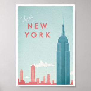 New York Vintage Travel Poster