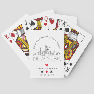 New York Wedding   Heart Sweet Card Suite Spielkarten