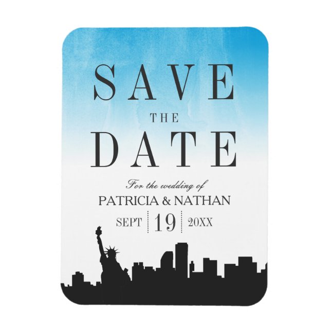 New York Wedding Save the Date Magnet (Vertikal)