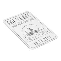 New York Wedding Stylized Skyline Save the Date