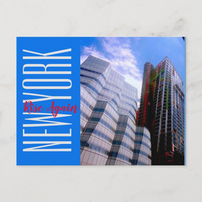 New York-West-Seite Postkarte (Vorderseite)