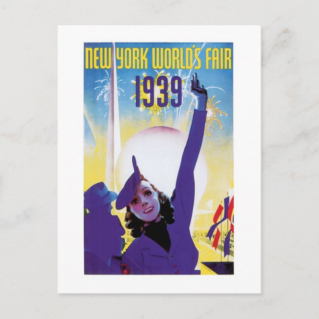 New York World's Fair, 1939 Postkarte (Vorderseite)