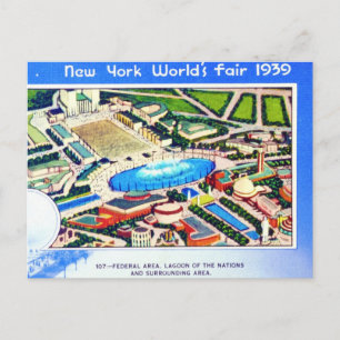New York World's Fair 1939 Postkarte