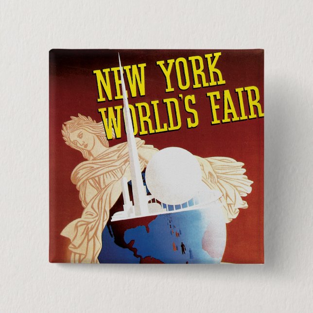 New York World's Fair (Globe) Button (Vorderseite)