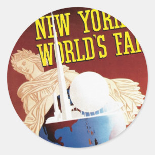 New York World's Fair (Globe) Runder Aufkleber