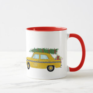 New York Yellow Cab Taxi Weihnachtsbaum Tasse