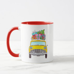 New York Yellow Cab Taxi Weihnachtsgeschenke Tasse
