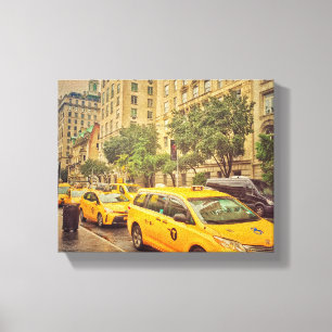 New York Yellow Cabs Leinwanddruck
