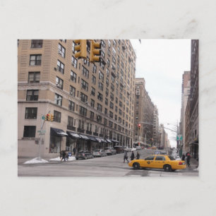 New York Yellow Taxi Postkarte