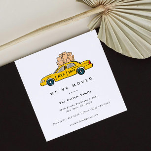 New York Yellow Taxi Square Ankündigungen