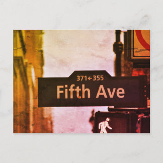 New York zitiert USA vintage color Postkarte