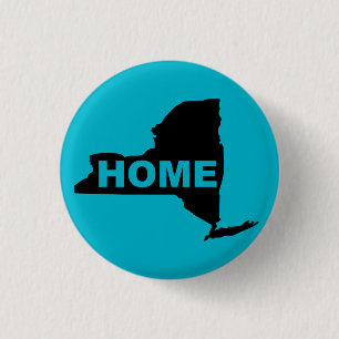 New York Zuhause Button Abzeichen Staaten
