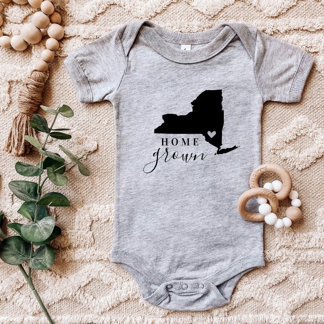 New York Zuhause Grown Staat T-Shirt Baby Strampler (Von Creator hochgeladen)