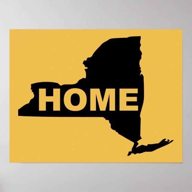 New York Zuhause Poster Sign (Vorne)