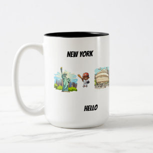 New York Zweifarbige Tasse