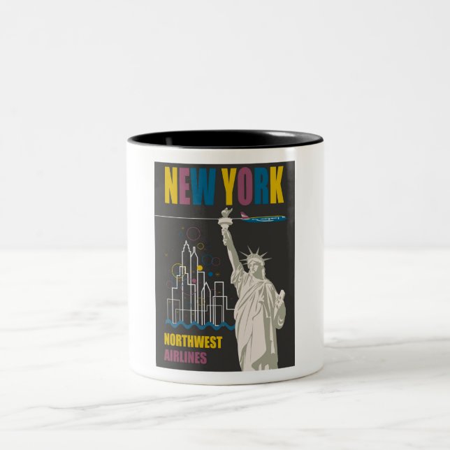 New York Zweifarbige Tasse (Mittel)