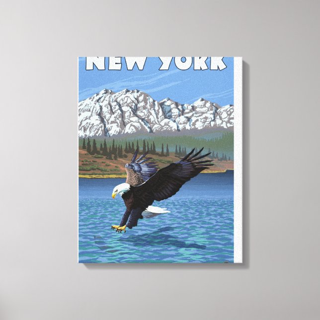 New YorkAdle Fishing Leinwanddruck (Vorderseite)