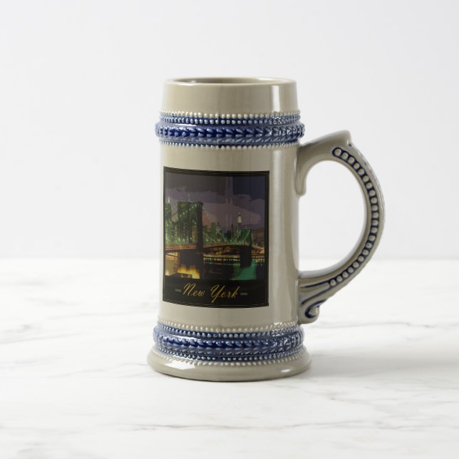 New- Yorkbier Stein Bierglas (Rechts)