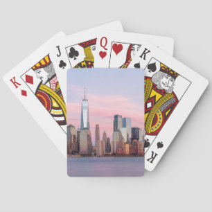 New Yorker Abend Skyline Spielkarten