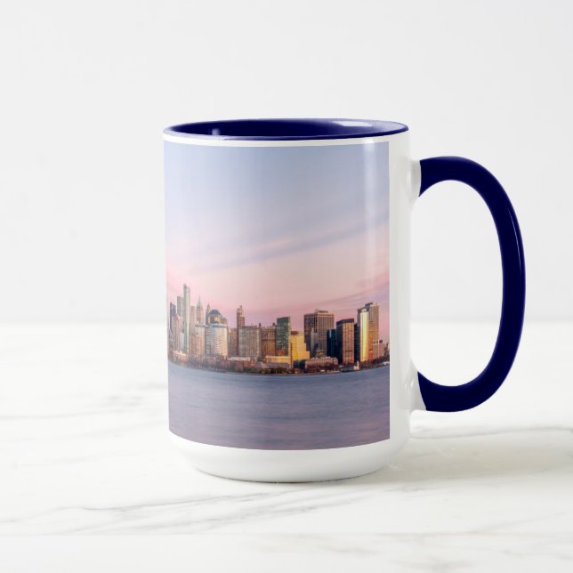 New Yorker Abend Skyline Tasse (Rechts)