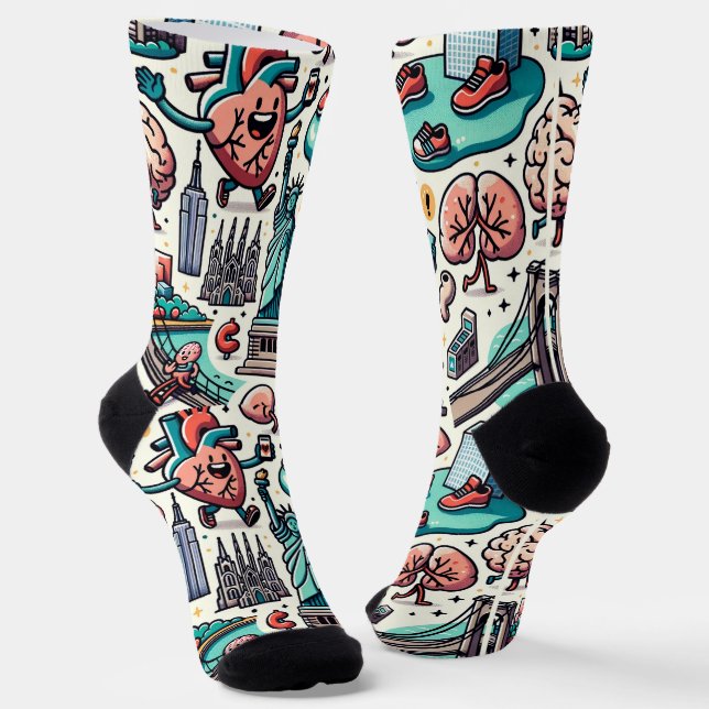 New Yorker Anatomie Socken (Gewinkelt)