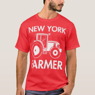 New Yorker Bauer Vintag Men Tractor Farm Local Far T-Shirt
