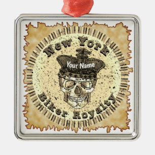 New Yorker Biker Ornament Aus Metall