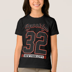 New Yorker Brooklyn Athletik Typografie Grafikdesi Tri-Blend Shirt
