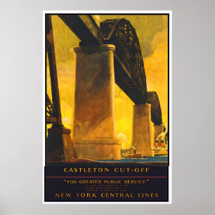 New Yorker Brücke Kunst Alfred Smith Gedenkdruck Poster
