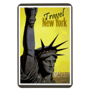 New Yorker Bundesstaat Liberty Retro Vintag Magnet