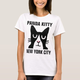 NEW YORKER CAT CARTOON, Panda Kitty, Tuxedo T-Shirt