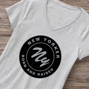 New Yorker City Empire Stater Geboren Hudson Retro T-Shirt