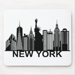 New Yorker City Silhouette Mousepad