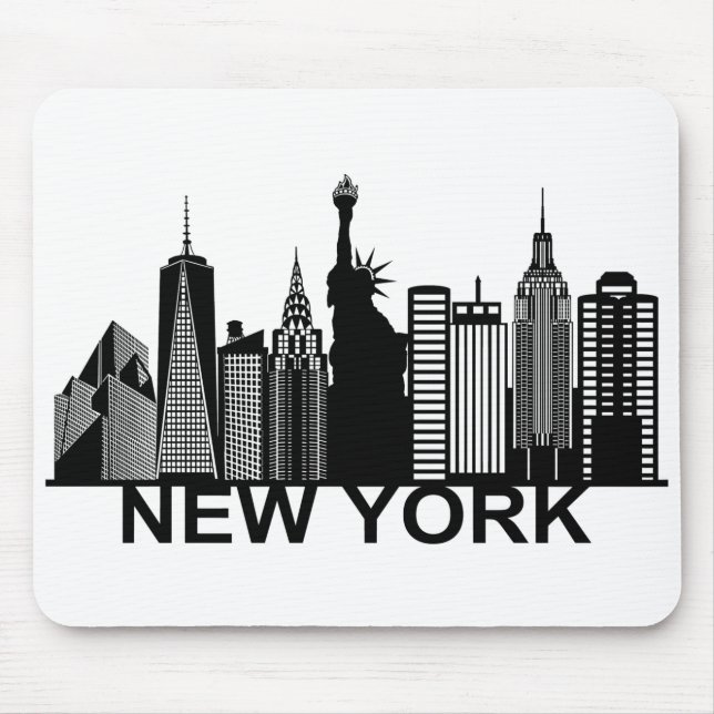 New Yorker City Silhouette Mousepad (Vorne)