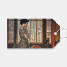 New Yorker Fenster im Winter (von Childe Hassam)