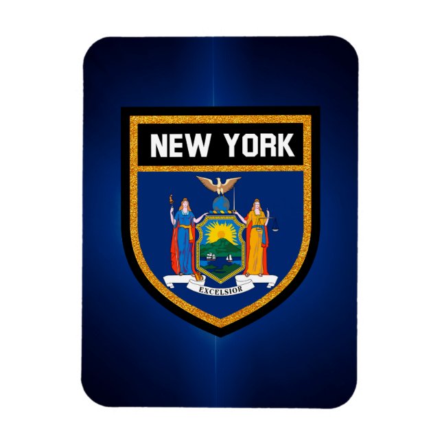 New Yorker Flagge Magnet (Vertikal)