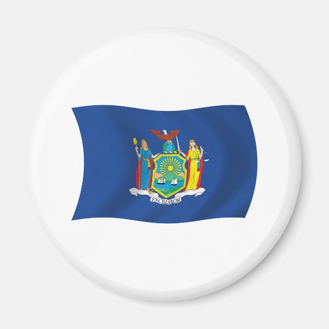 New Yorker Flaggenmagnet Magnet (Vorne)