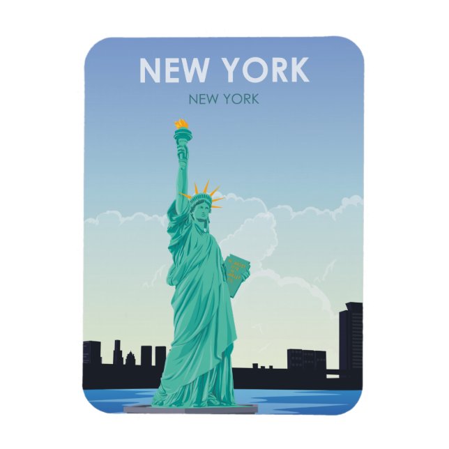 New Yorker Freiheitsstatue Magnet (Vertikal)