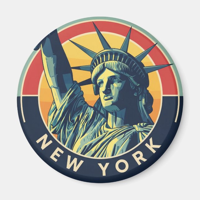 New Yorker Freiheitsstatue Magnet (Vorne)