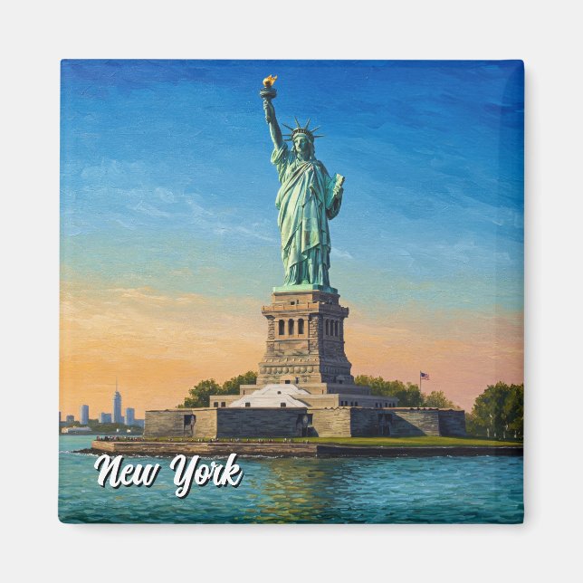 New Yorker Freiheitsstatue Magnet (Vorne)
