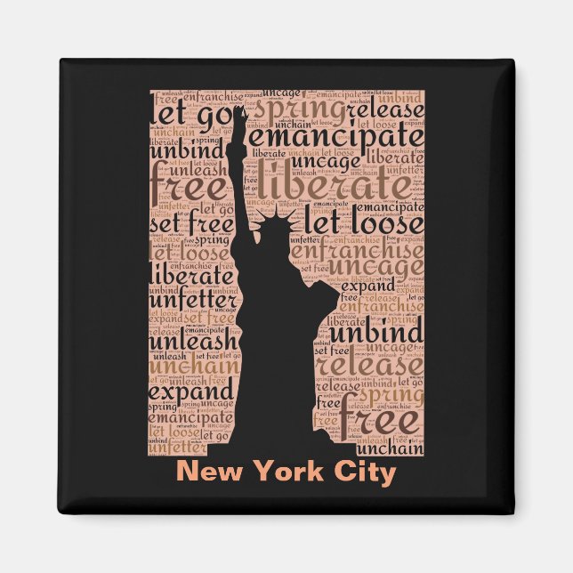 New Yorker Freiheitsstatue Magnet (Vorne)