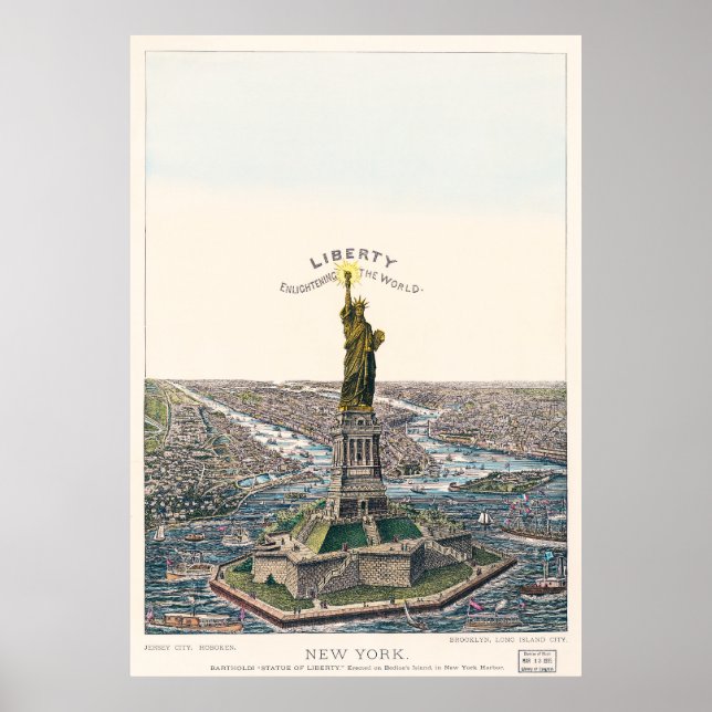 New Yorker Freiheitsstatue Poster (Vorne)