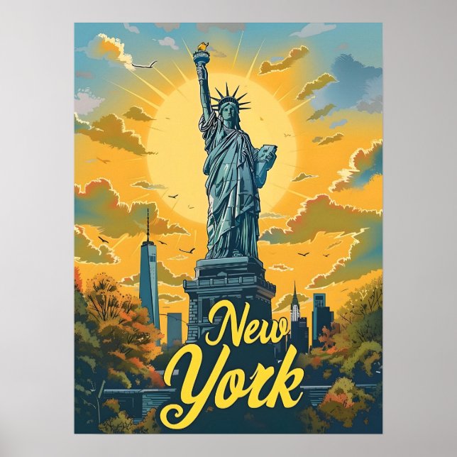 New Yorker Freiheitsstatue Poster (Vorne)