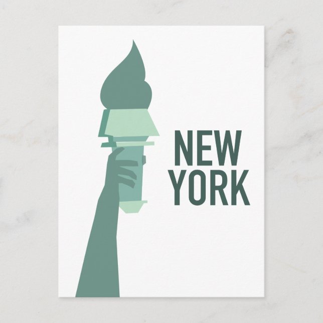 New Yorker Freiheitsstatue Postkarte (Vorderseite)