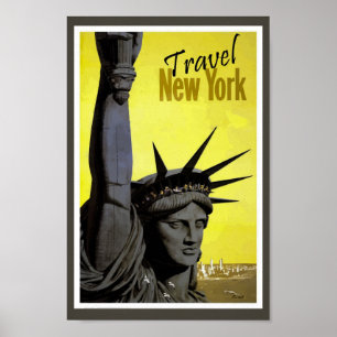 New Yorker Freiheitsstatue Retro Vintag Poster