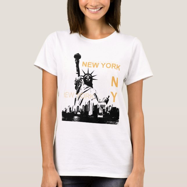 New Yorker Freiheitsstatue T-Shirt (Vorderseite)