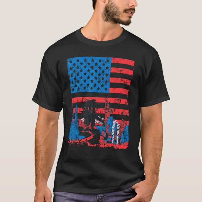 New Yorker Freiheitsstatue T-Shirt (Vorderseite)