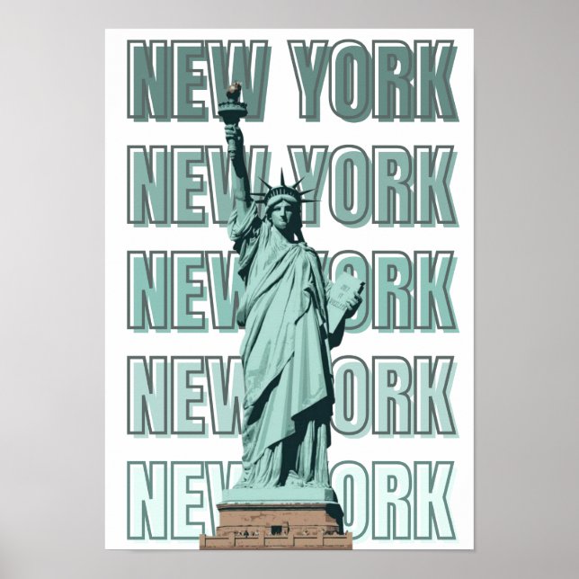 New Yorker Freiheitsstatue Wanddekoration Poster (Vorne)