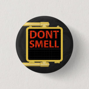 New Yorker Fußgängerübergangsschild Riechen Button