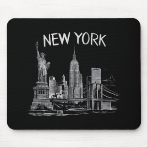 New Yorker Geschenke für Männer Frauen NY Stadt Vi Mousepad